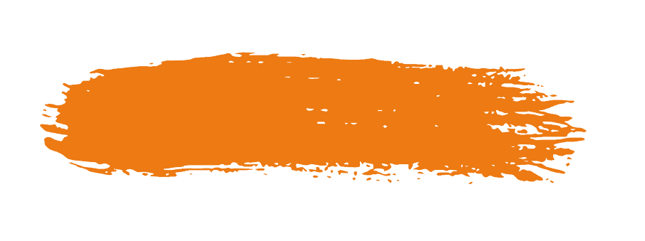An uneven, horizontal brushstroke in bright orange color on a plain orange background. The edges of the brushstroke are rough, giving a textured appearance to the otherwise smooth surface—a striking visual much like the detailed work seen in Kitchen Remodeling Suffolk County projects.